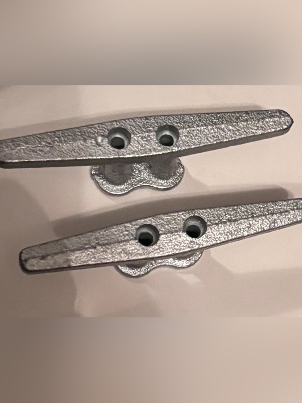 Metal Cleat Pair - Durable Boat Deck Hardware Knobs Set of 2